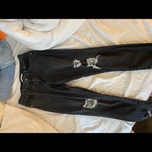 Levi black skinny jeans.